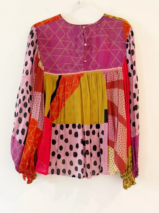 Anthropologie Bl^nk Miranda Peasant Blouse - Picture 3 of 9